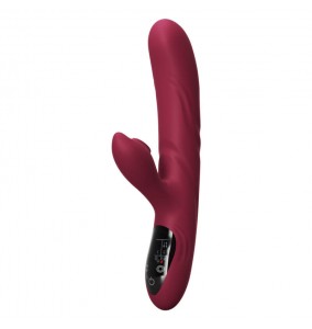 MizzZee - Touchscreen Heating Suction Retractable Wand Vibrator (Chargeable - Red)